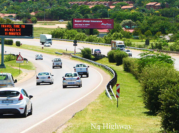 Billboard at N4 Highway, N4 corridor